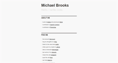 Desktop Screenshot of michaelbrooks.ca