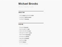 Tablet Screenshot of michaelbrooks.ca